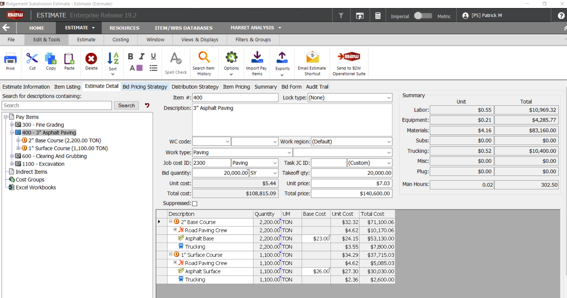 Managing Complex Pay Items in B2W Estimate with this Time Saving Tip