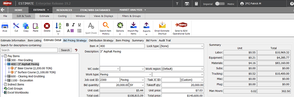 Manage Complex Pay Items in B2W Estimate with this Time Saving Tip