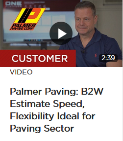 Palmer Paving Utilizes B2W Estimate